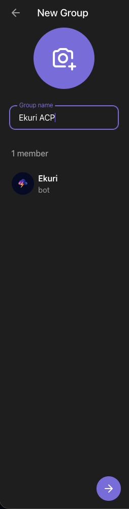 Naming the group with the bot added